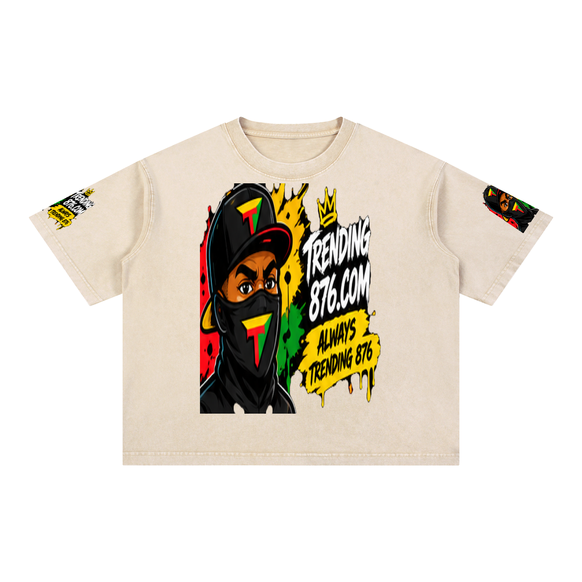Mineral Wash Boxy Cotton T-Shirt