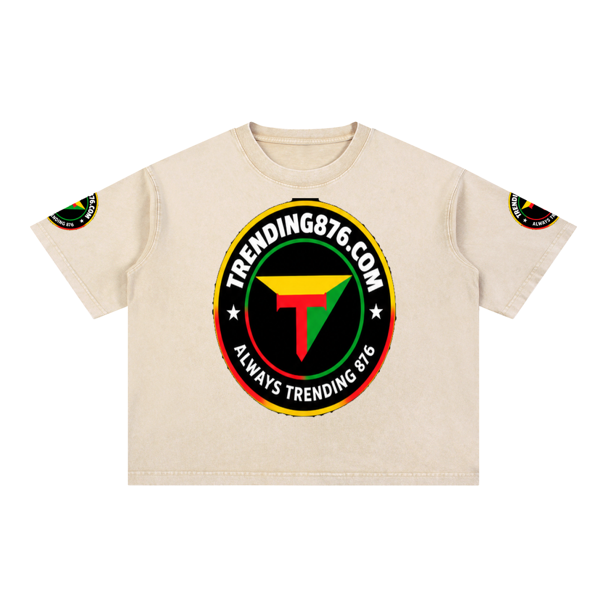 Mineral Wash Boxy Cotton T-Shirt