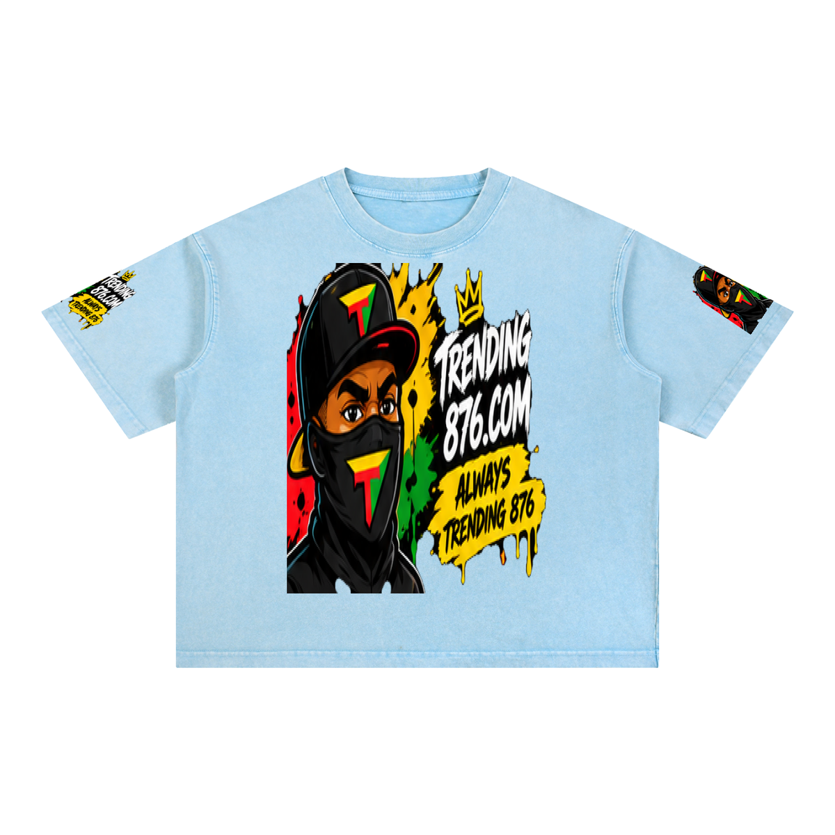 Mineral Wash Boxy Cotton T-Shirt
