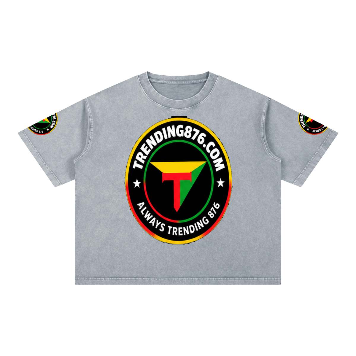 Mineral Wash Boxy Cotton T-Shirt