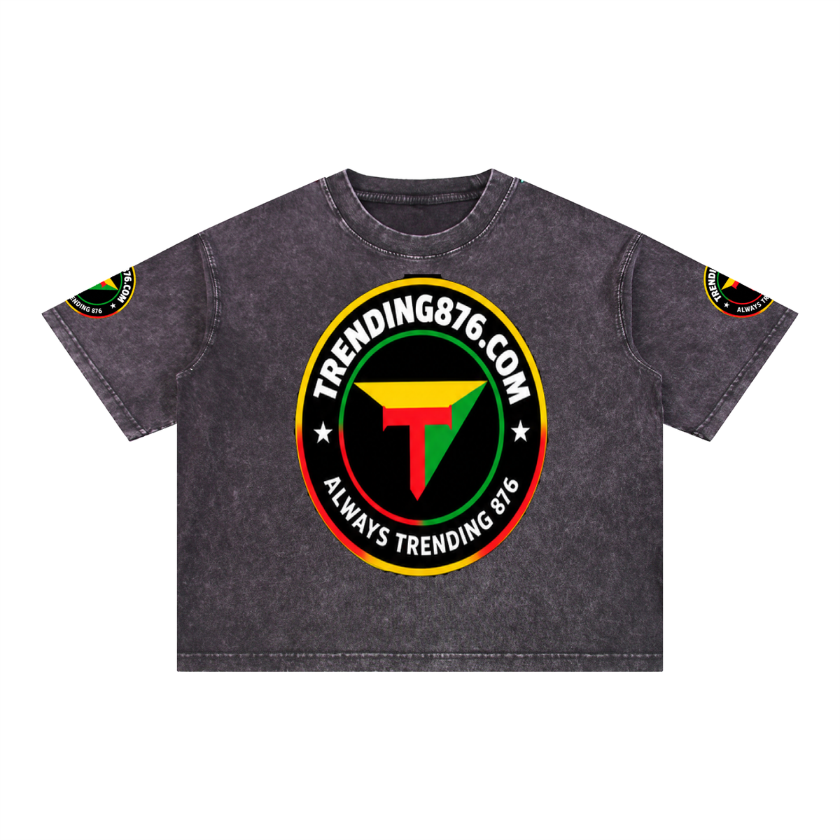 Mineral Wash Boxy Cotton T-Shirt