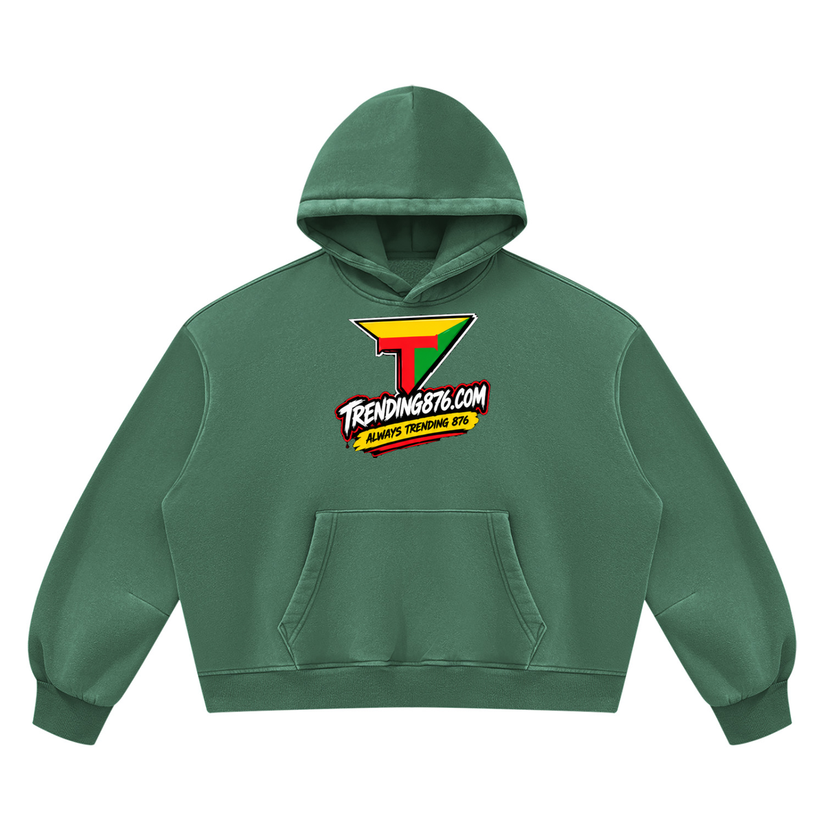 Unisex Vintage Wash Boxy Fleece Hoodie