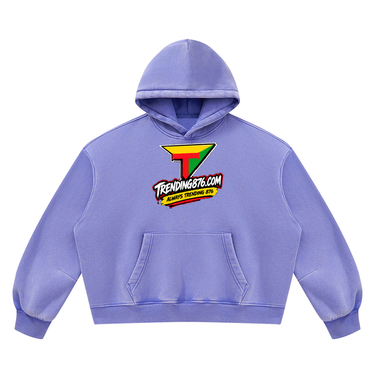 Unisex Vintage Wash Boxy Fleece Hoodie