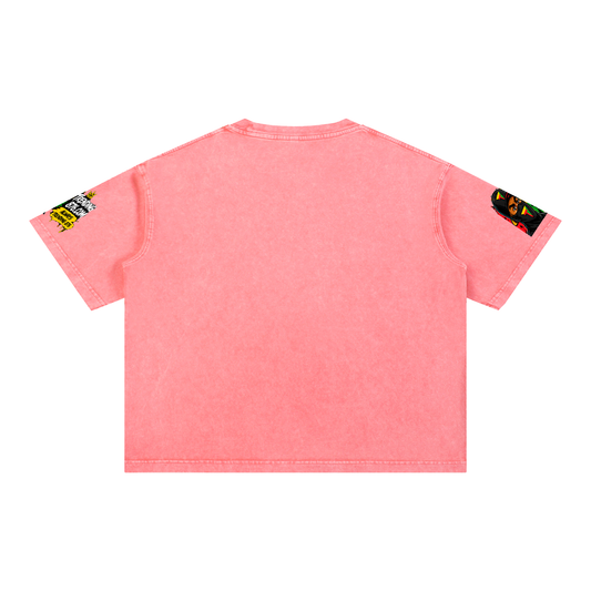 Mineral Wash Boxy Cotton T-Shirt