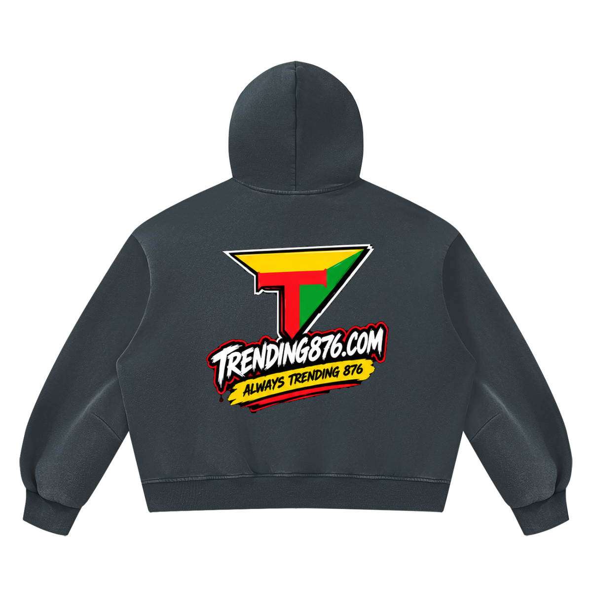 Unisex Vintage Wash Boxy Fleece Hoodie