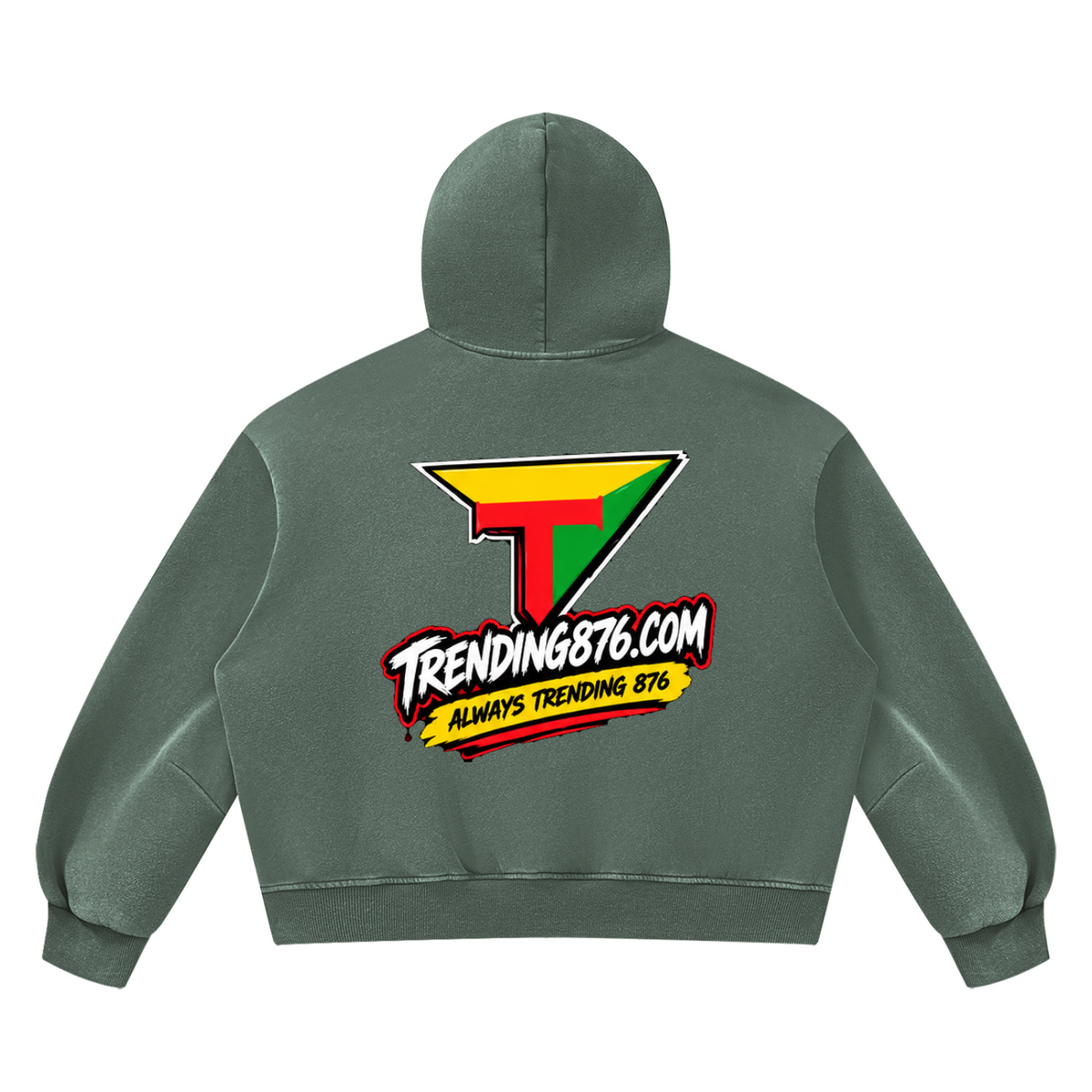 Unisex Vintage Wash Boxy Fleece Hoodie