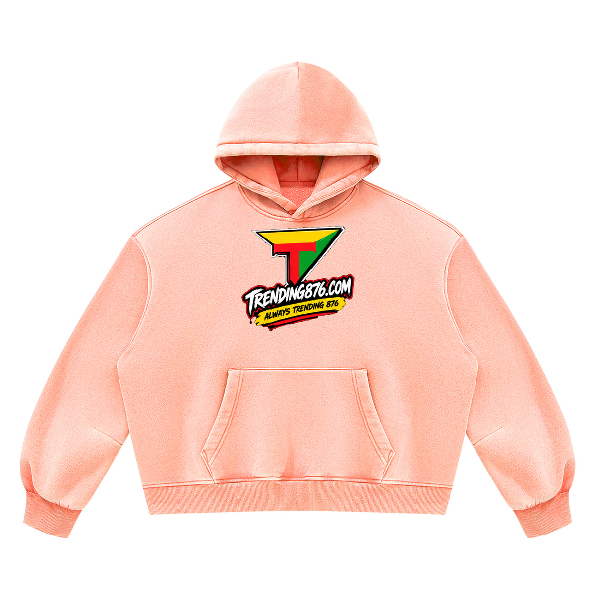 Unisex Vintage Wash Boxy Fleece Hoodie