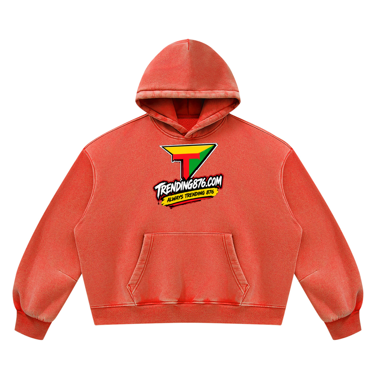 Unisex Vintage Wash Boxy Fleece Hoodie