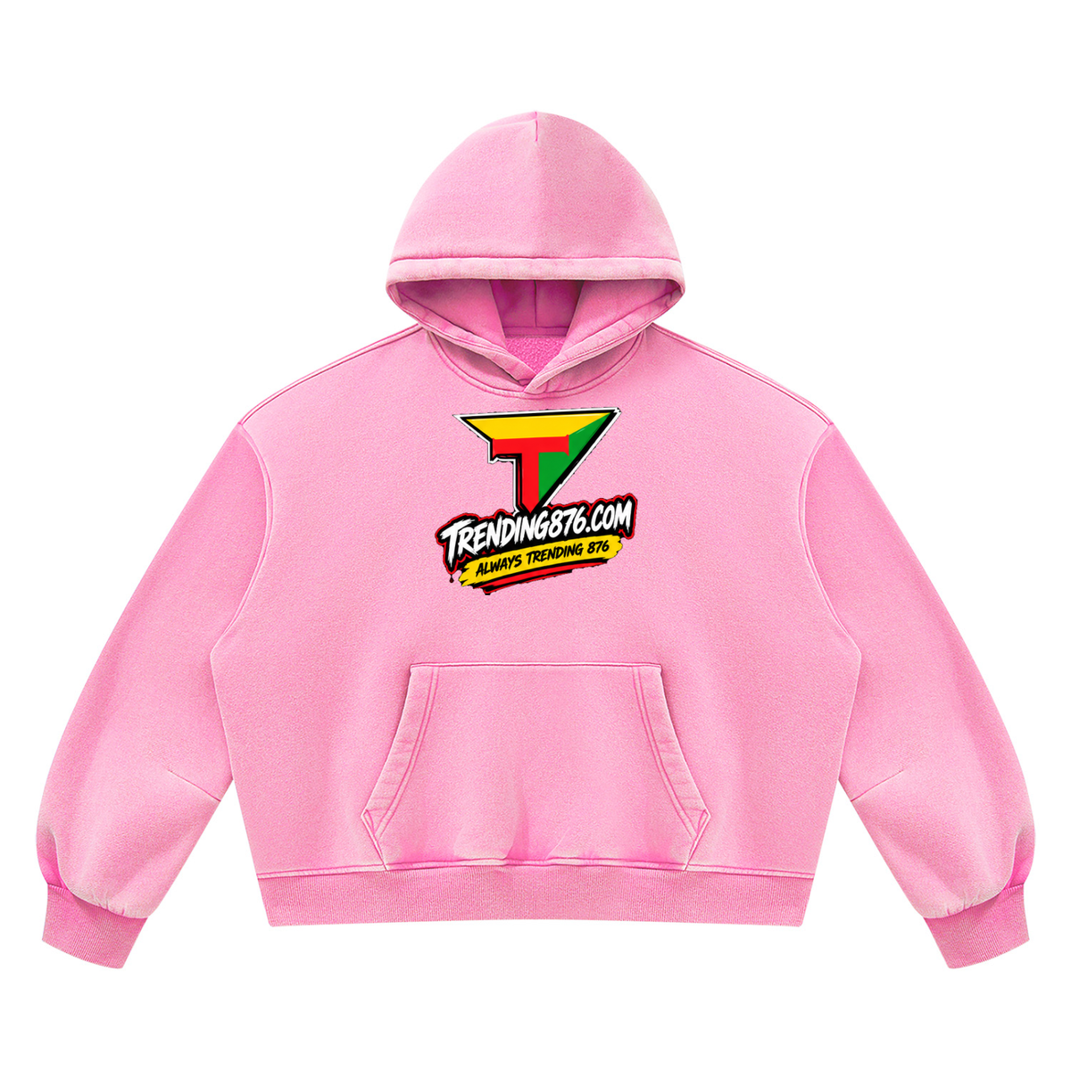 Unisex Vintage Wash Boxy Fleece Hoodie
