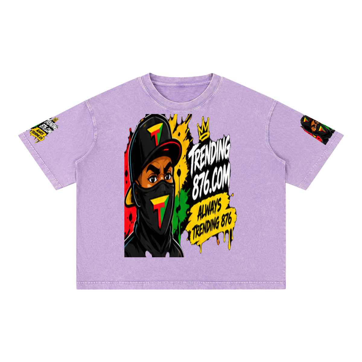 Mineral Wash Boxy Cotton T-Shirt