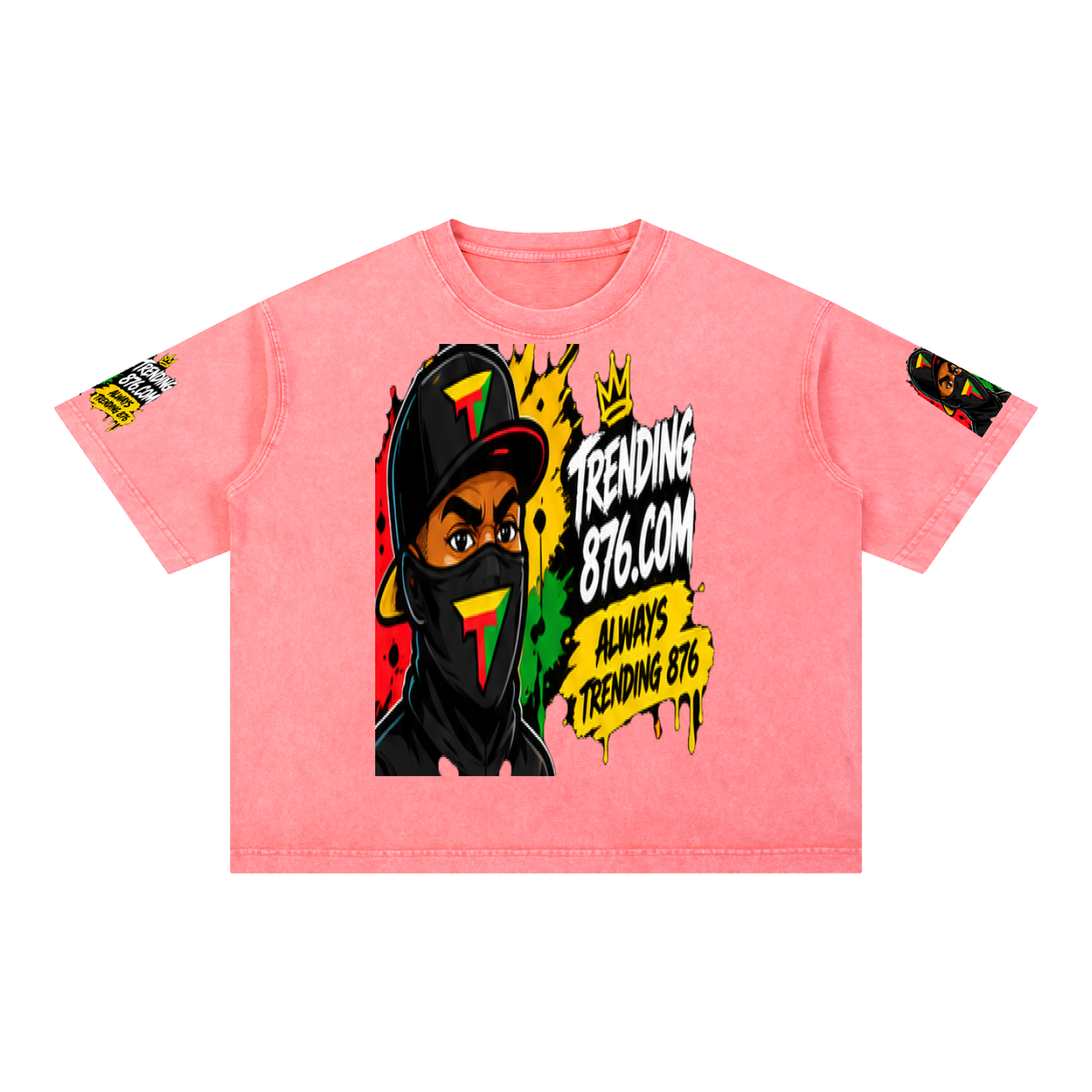 Mineral Wash Boxy Cotton T-Shirt