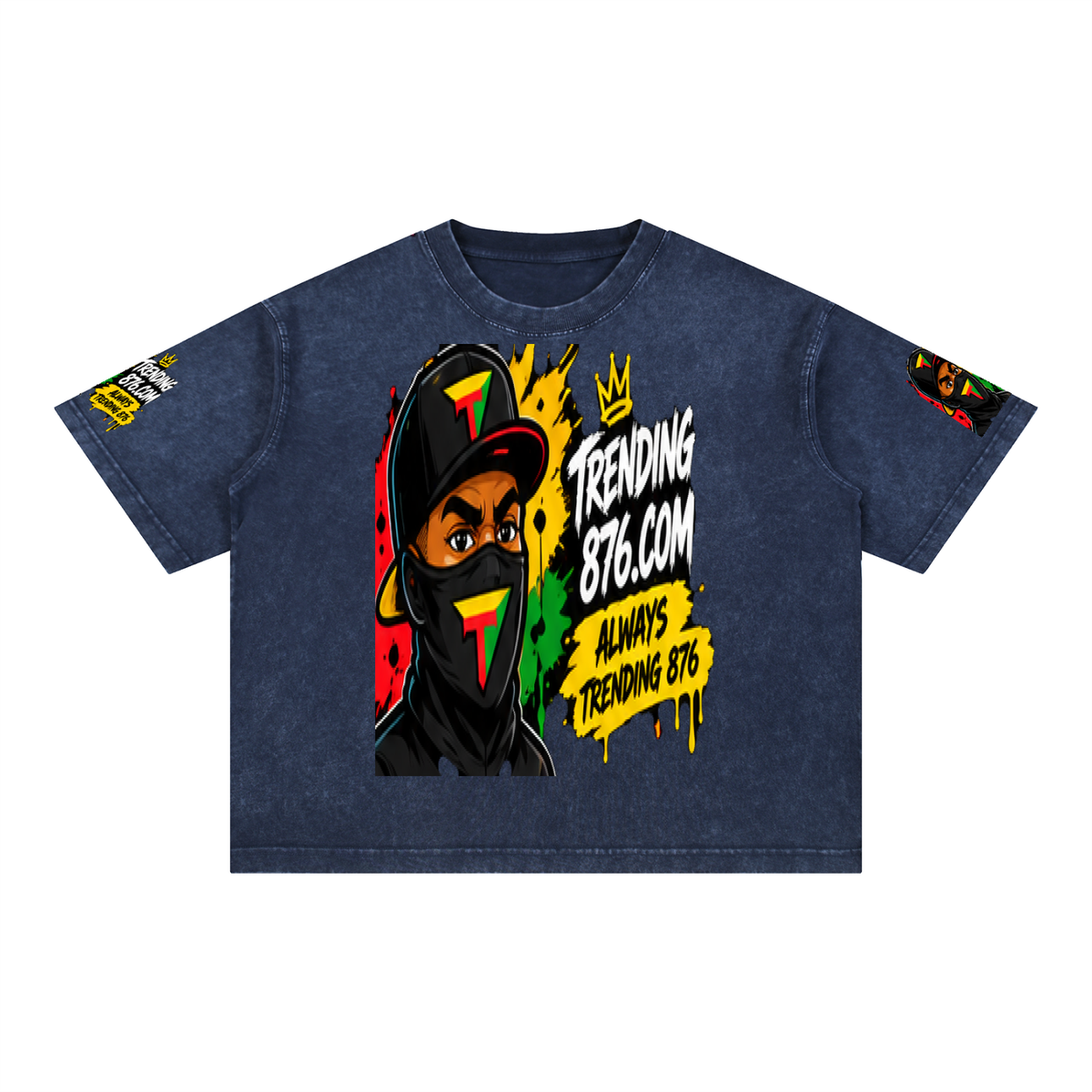 Mineral Wash Boxy Cotton T-Shirt