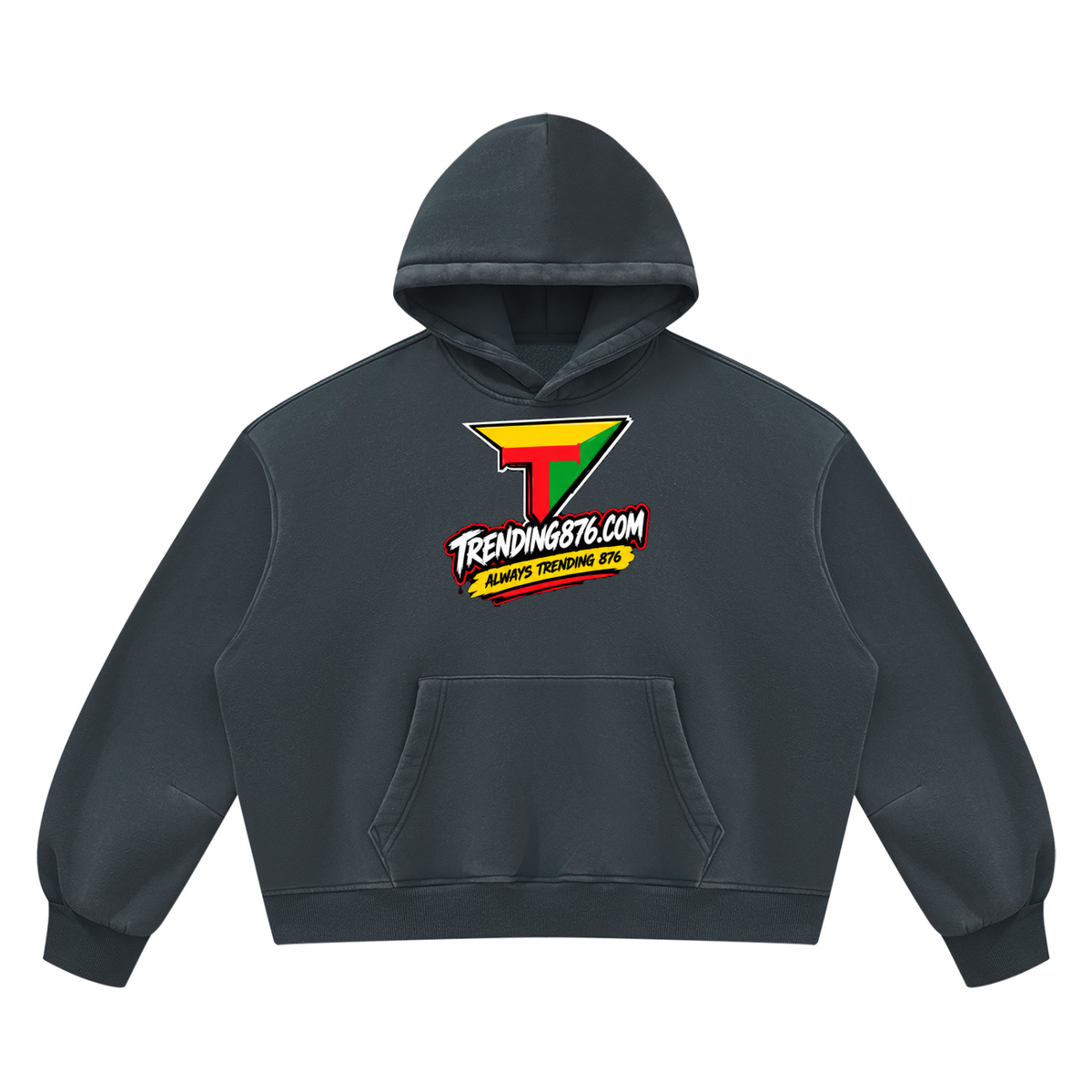 Unisex Vintage Wash Boxy Fleece Hoodie