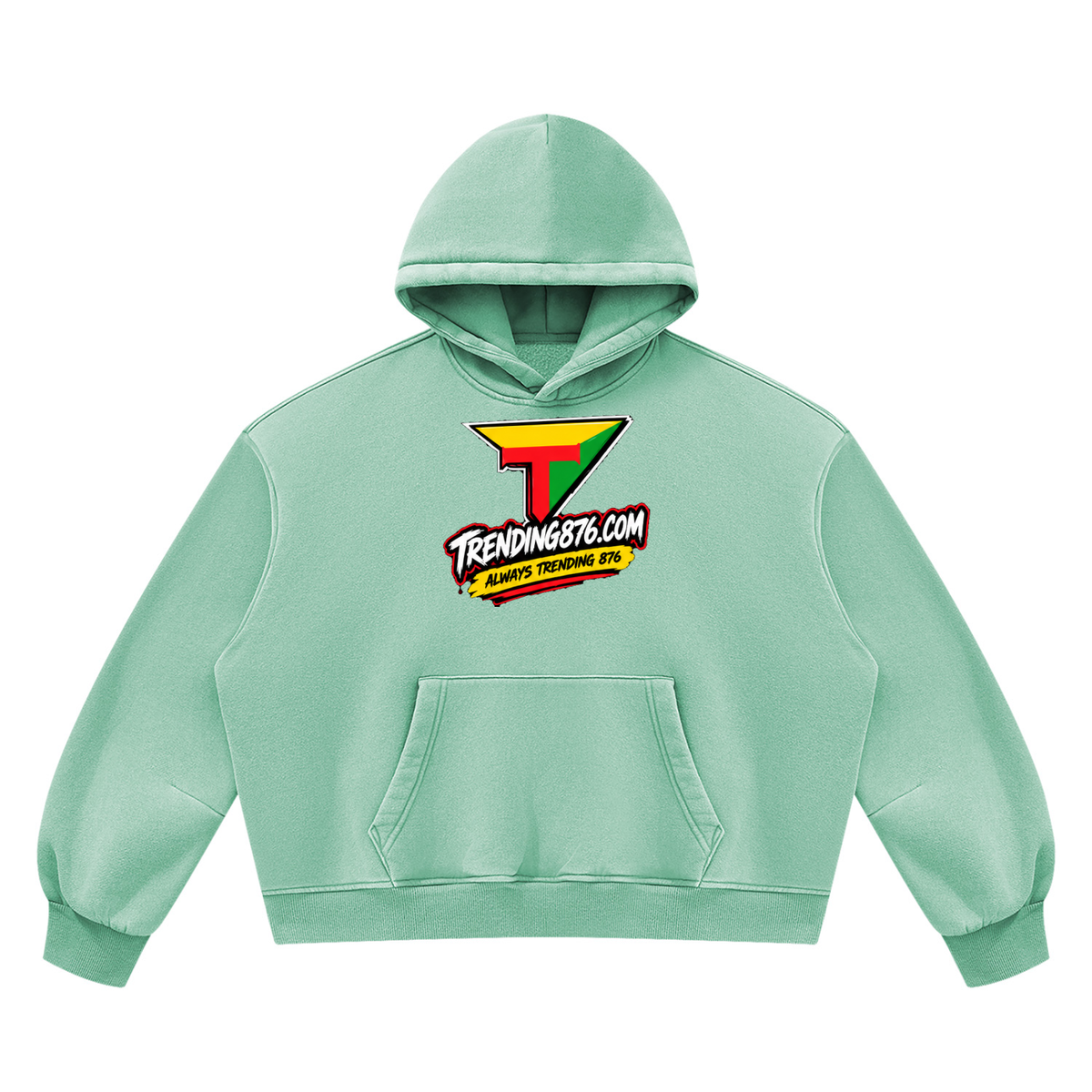 Unisex Vintage Wash Boxy Fleece Hoodie
