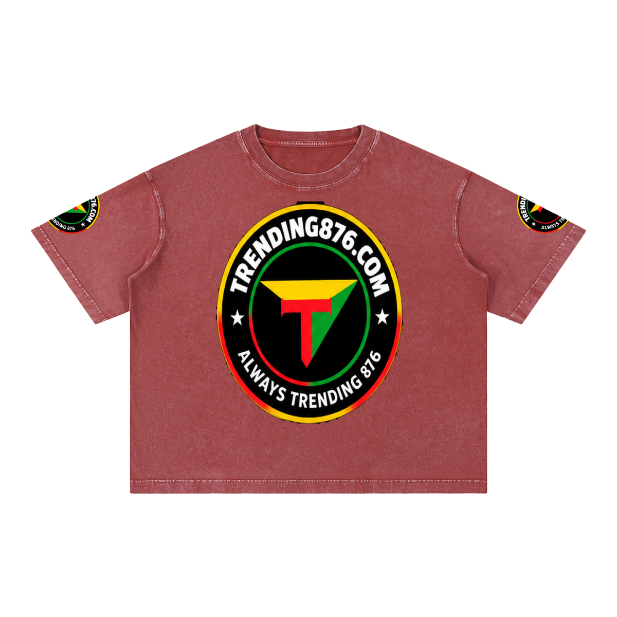 Mineral Wash Boxy Cotton T-Shirt