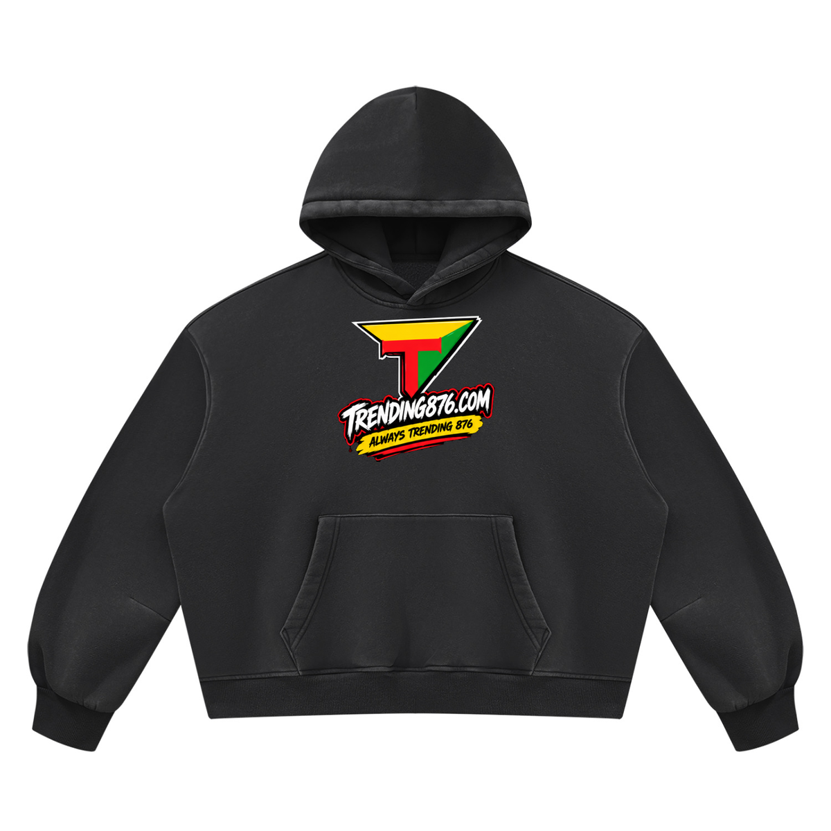 Unisex Vintage Wash Boxy Fleece Hoodie
