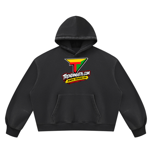 Unisex Vintage Wash Boxy Fleece Hoodie