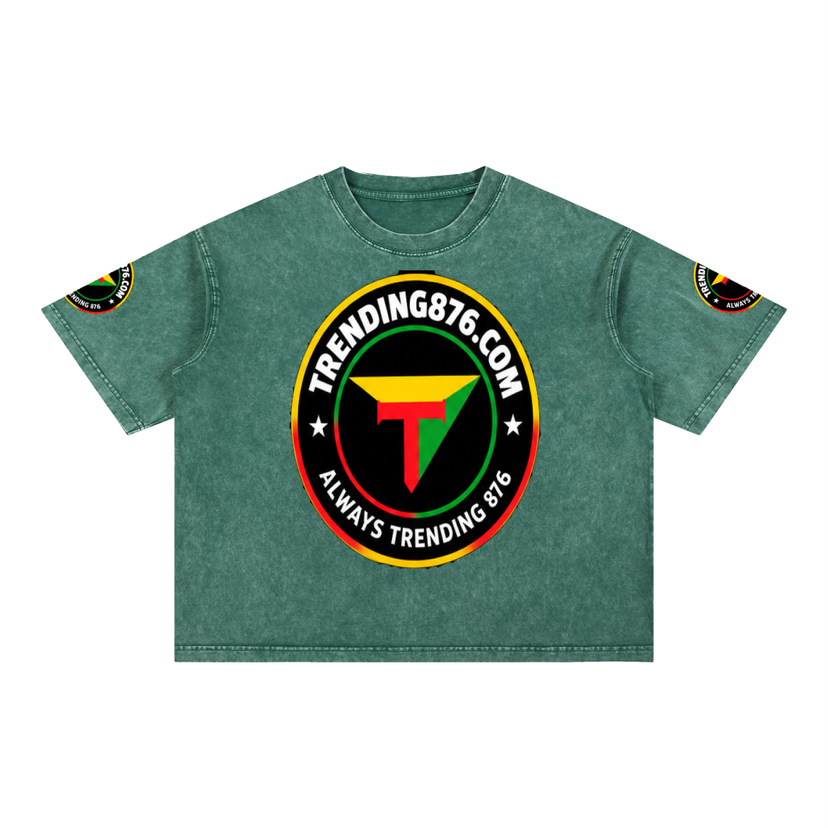 Mineral Wash Boxy Cotton T-Shirt
