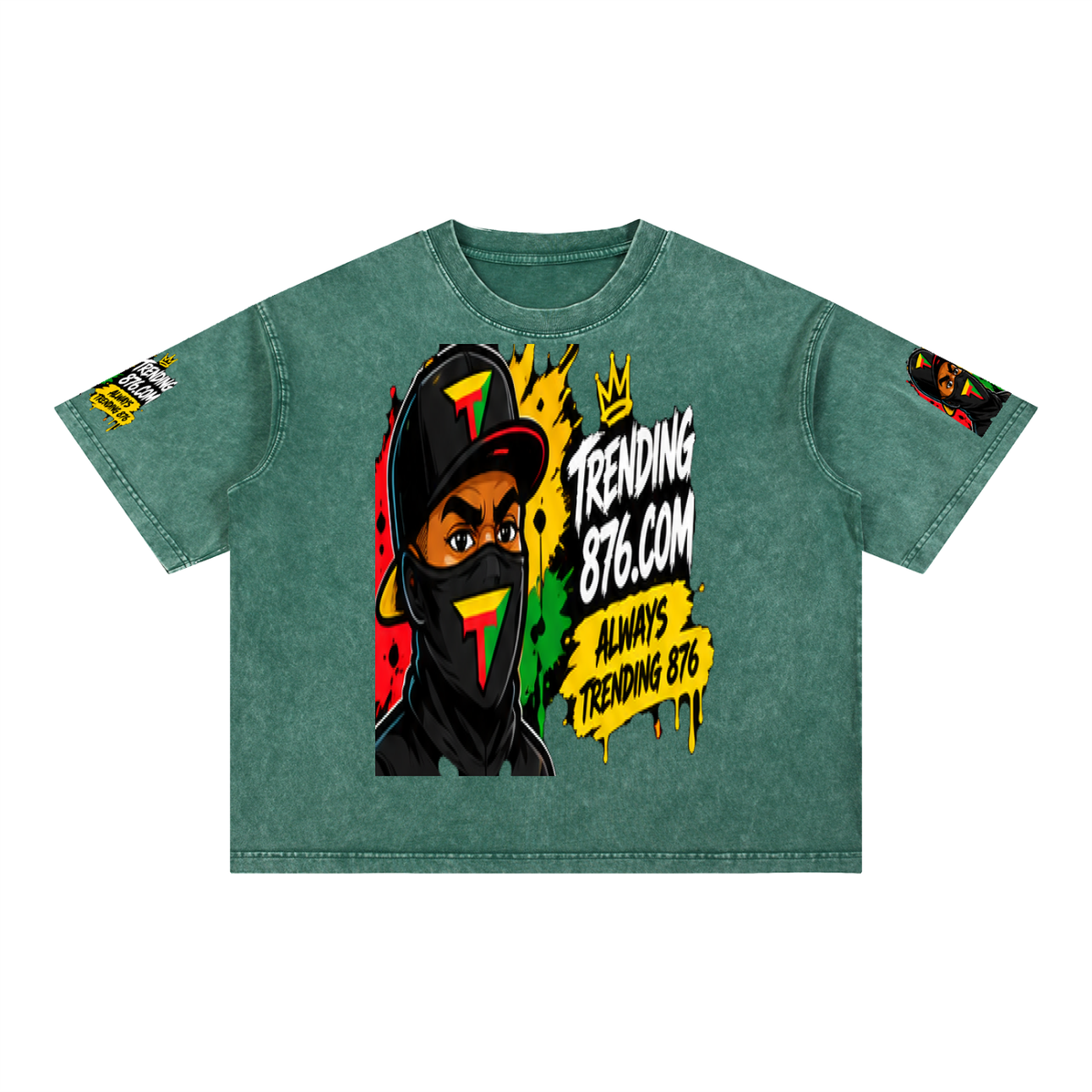 Mineral Wash Boxy Cotton T-Shirt