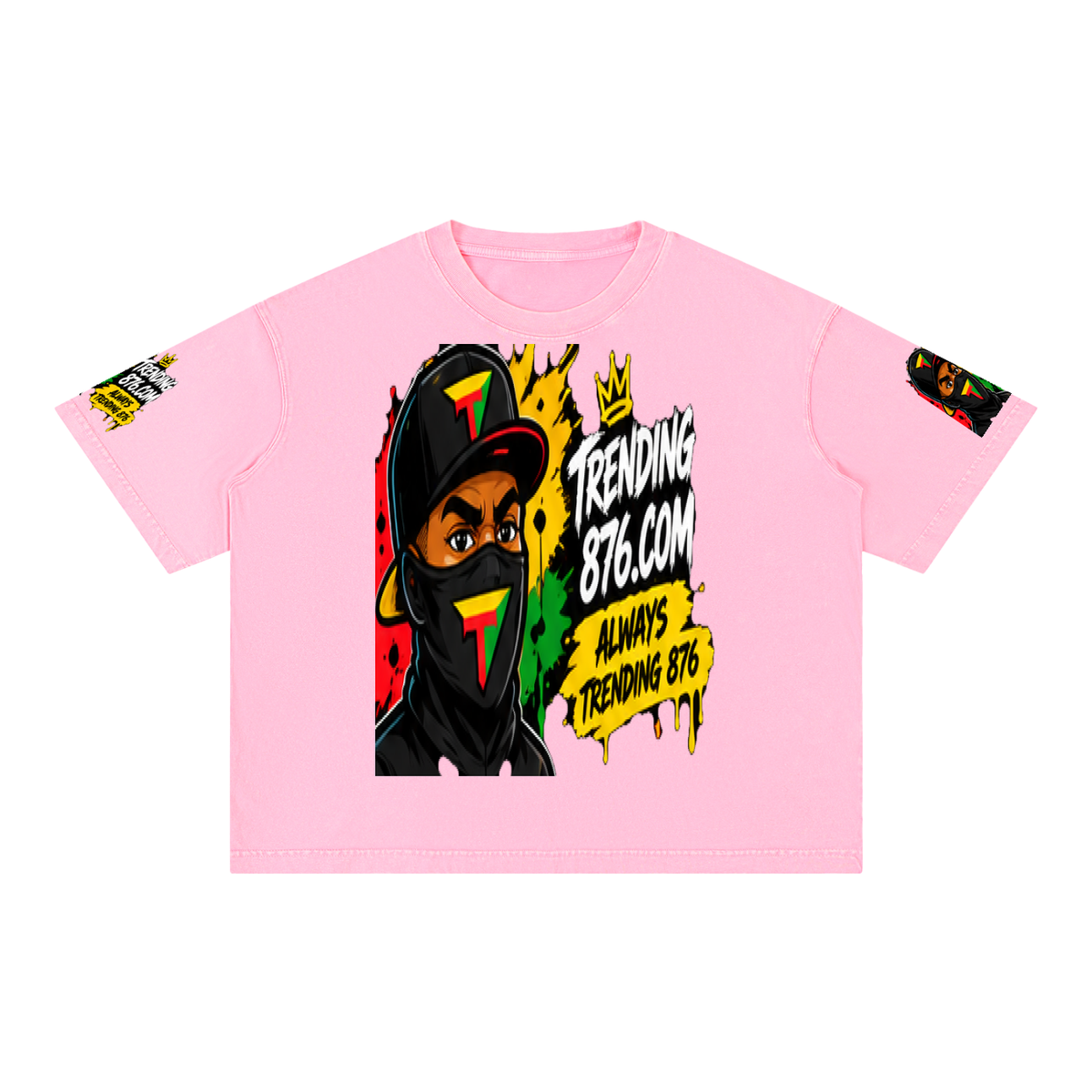 Mineral Wash Boxy Cotton T-Shirt